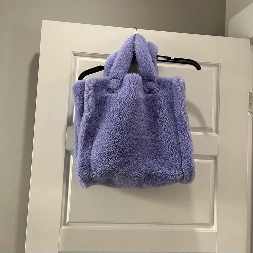 STAND Studio Lavender Faux Fur Tote Bag